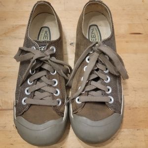 Keen Canvas Linen Leather Sneakers